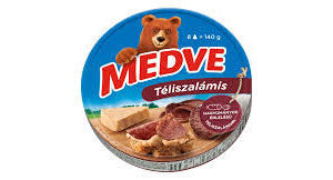 Medve téliszalámis kenhető, félzsíros ömlesztett sajt 8 x 17,5 g (140 g)