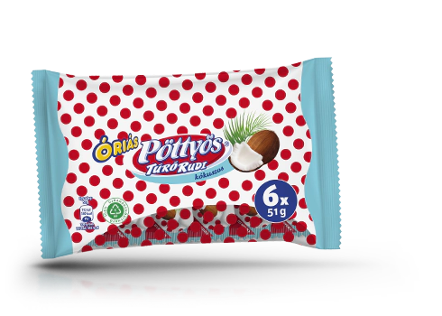 Kokuszos Óriás Pöttyös Túró Rudi 6 * 51gr