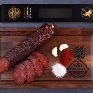 Tóalmási CSEMEGE kézműves Szarvas szalámi díszdobozban (450g)
