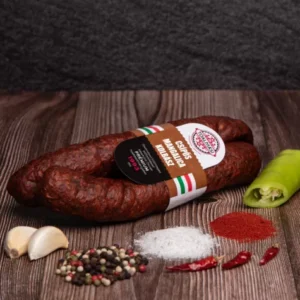 Tóalmási - CSÍPŐS füstőlt mangalica szárazkolbász (Nitritmentes) 250g/pár