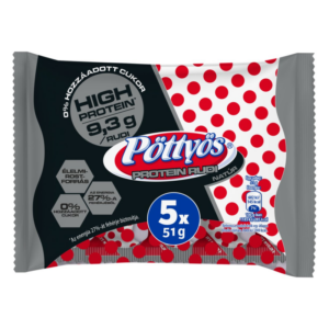 Pöttyös - Protein Óriás Túró Rudi étbevonóval, natúr 5x51g