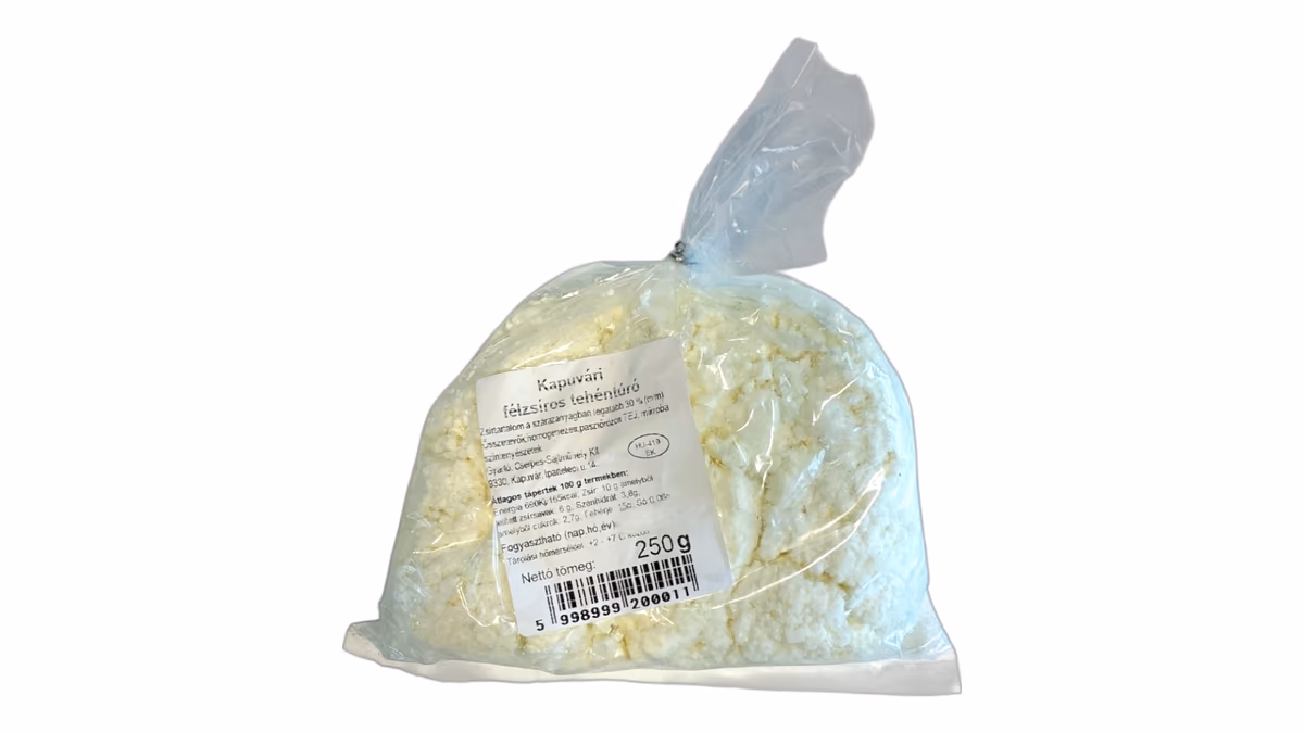 Cserpes - Kapuvári félzsíros tehéntúró 250g