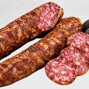 Tóalmási - füstölt szarvasgombás Mangalica szárazkolbász (Nitritmentes) kb. 250gr/pár